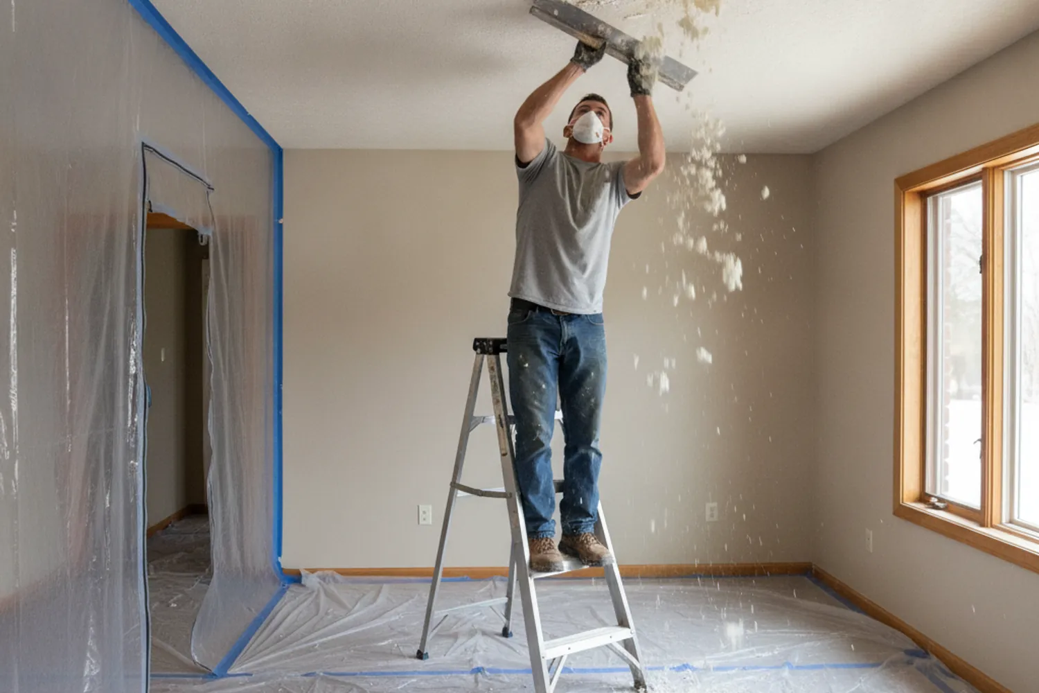 Popcorn Ceiling Removal in Las Cruces, NM